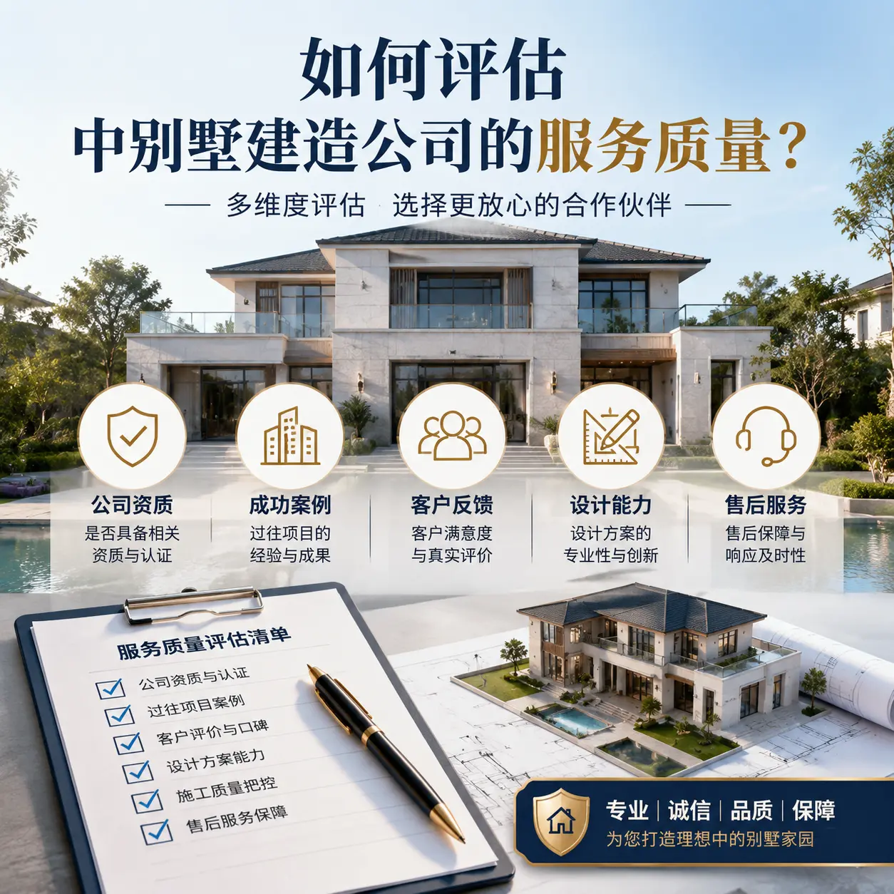 如何评估 山西 中别墅建造公司的服务质量?