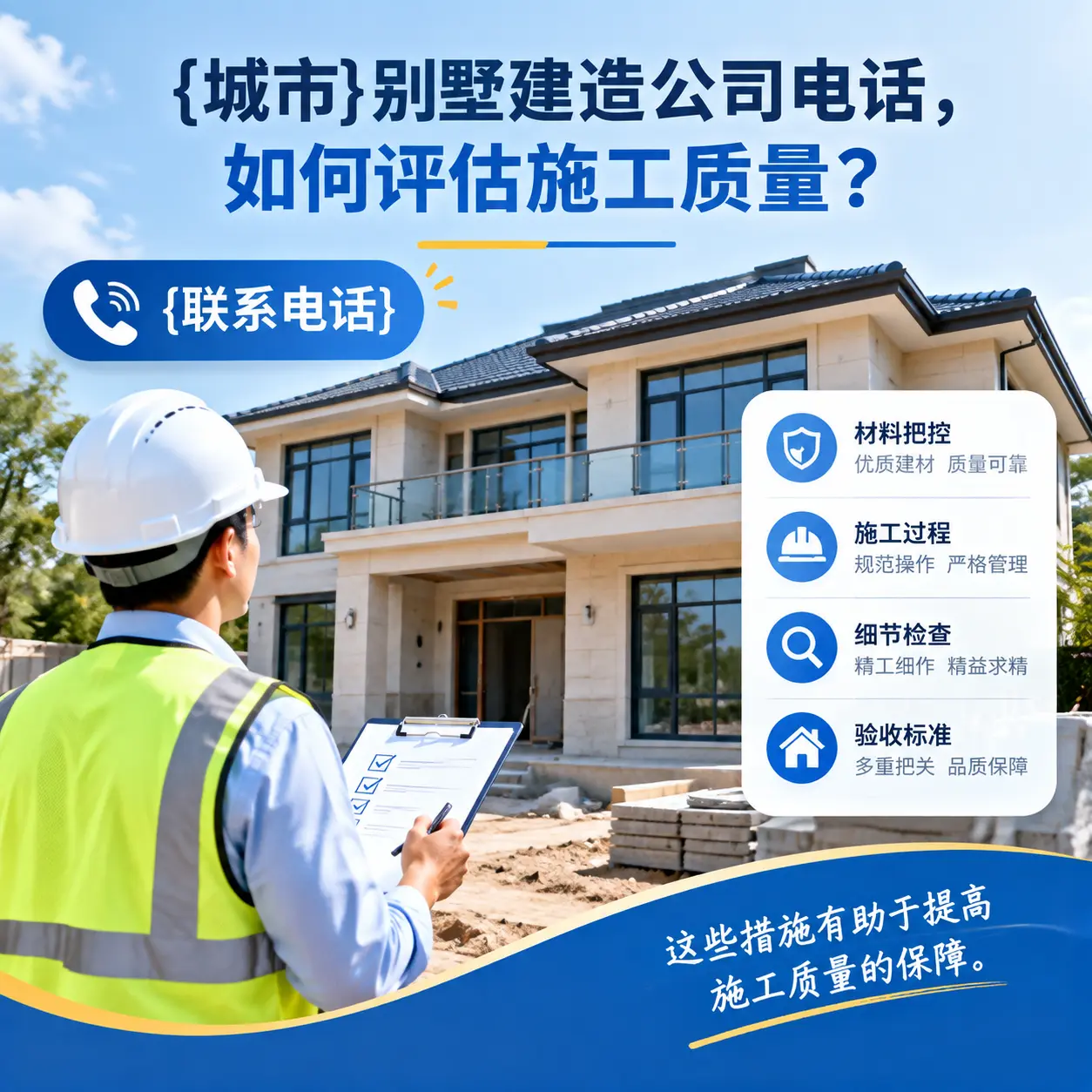 山西别墅建造公司电话,如何评估施工质量?