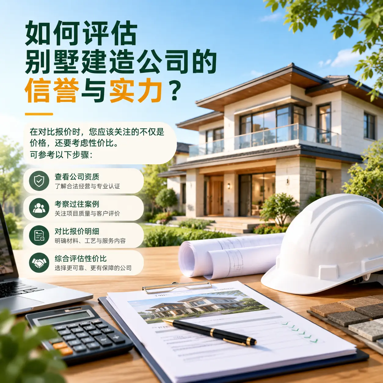 如何评估 山西 别墅建造公司的信誉与实力？
