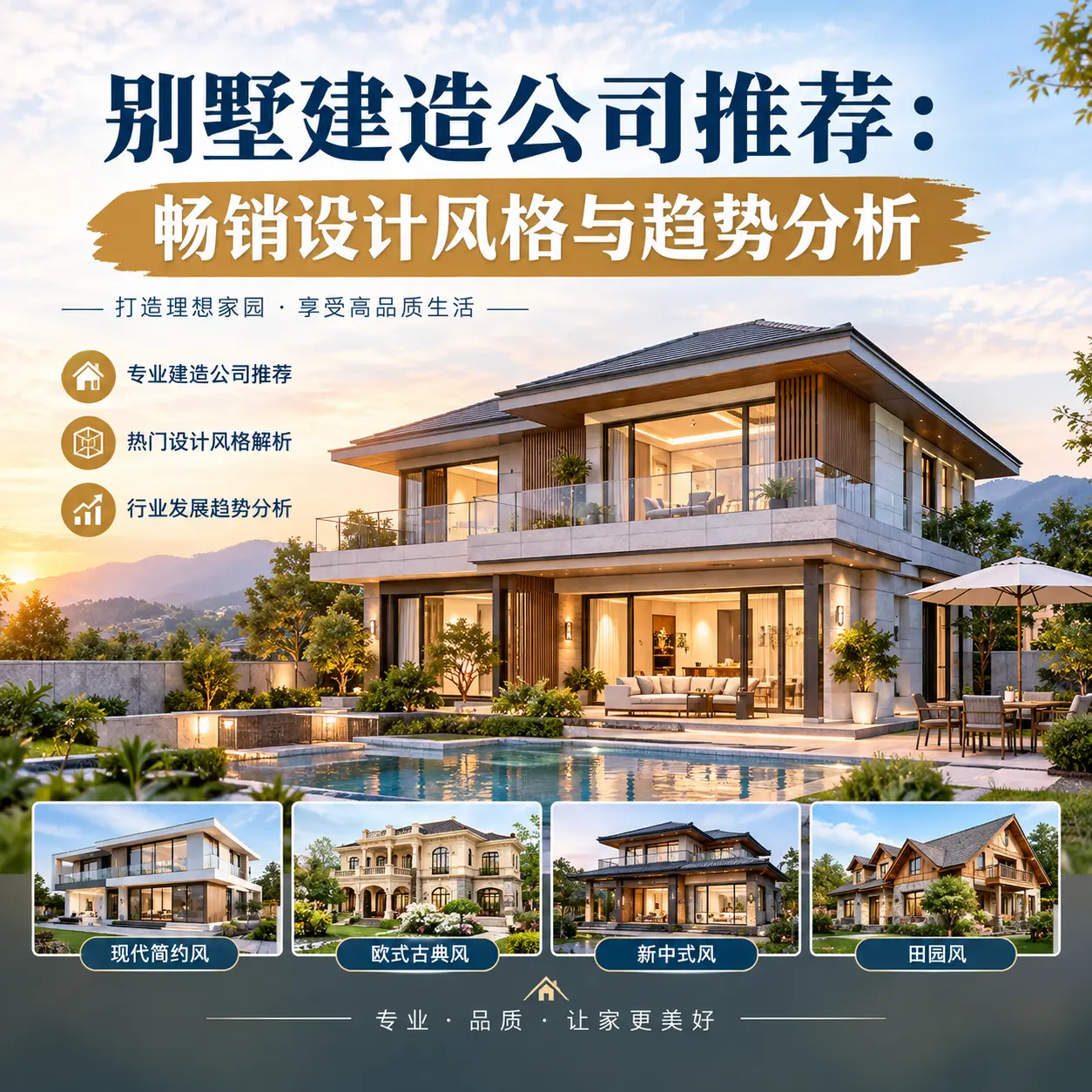别墅建造公司推荐： 山西 畅销设计风格与趋势分析