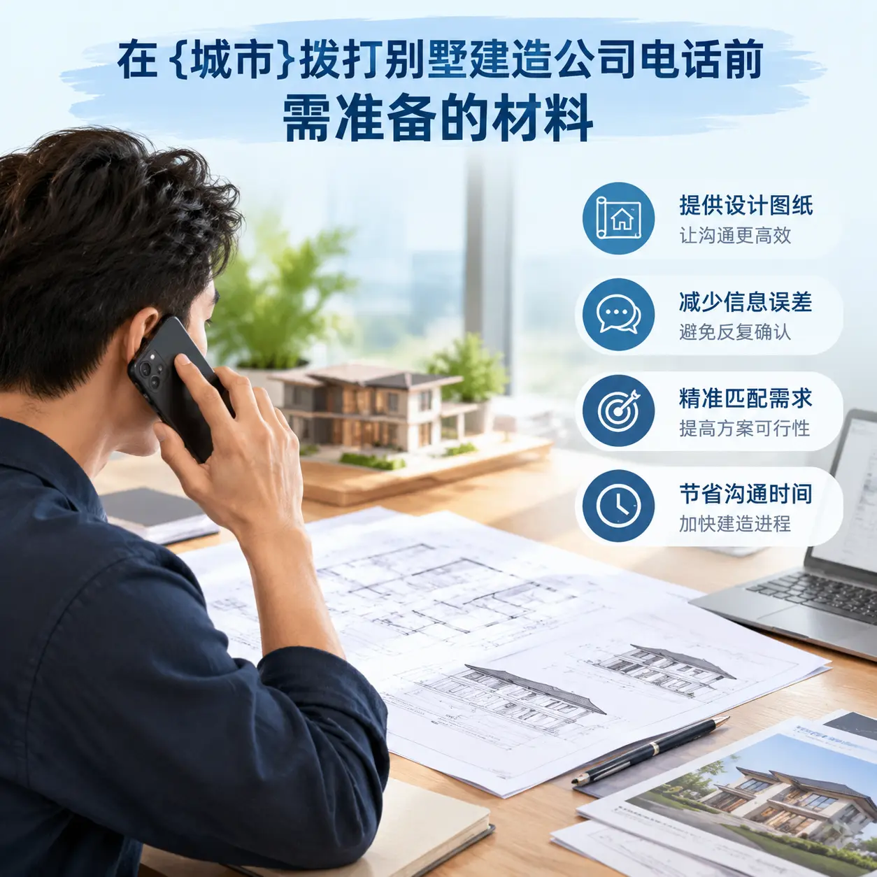在山西拨打别墅建造公司电话前需准备的材料